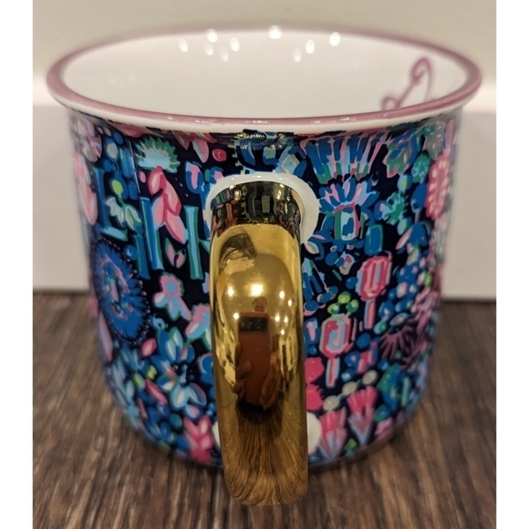 Lilly Pulitzer Dazzle Multicolored Gold Handle Mug - Picture 5 of 7